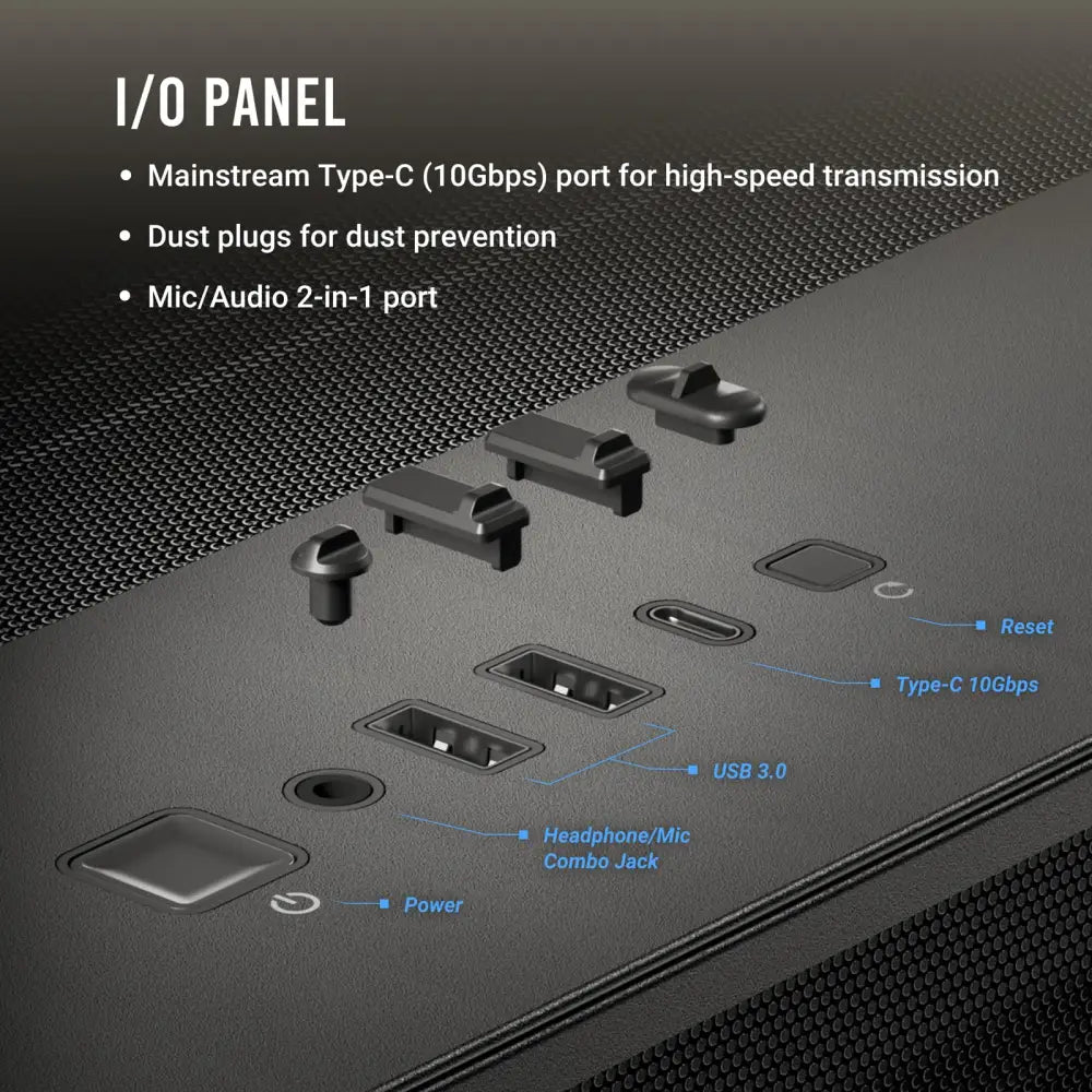Antec C8 Curve Wood Full-Tower E-ATX PC Case - Personal Computer