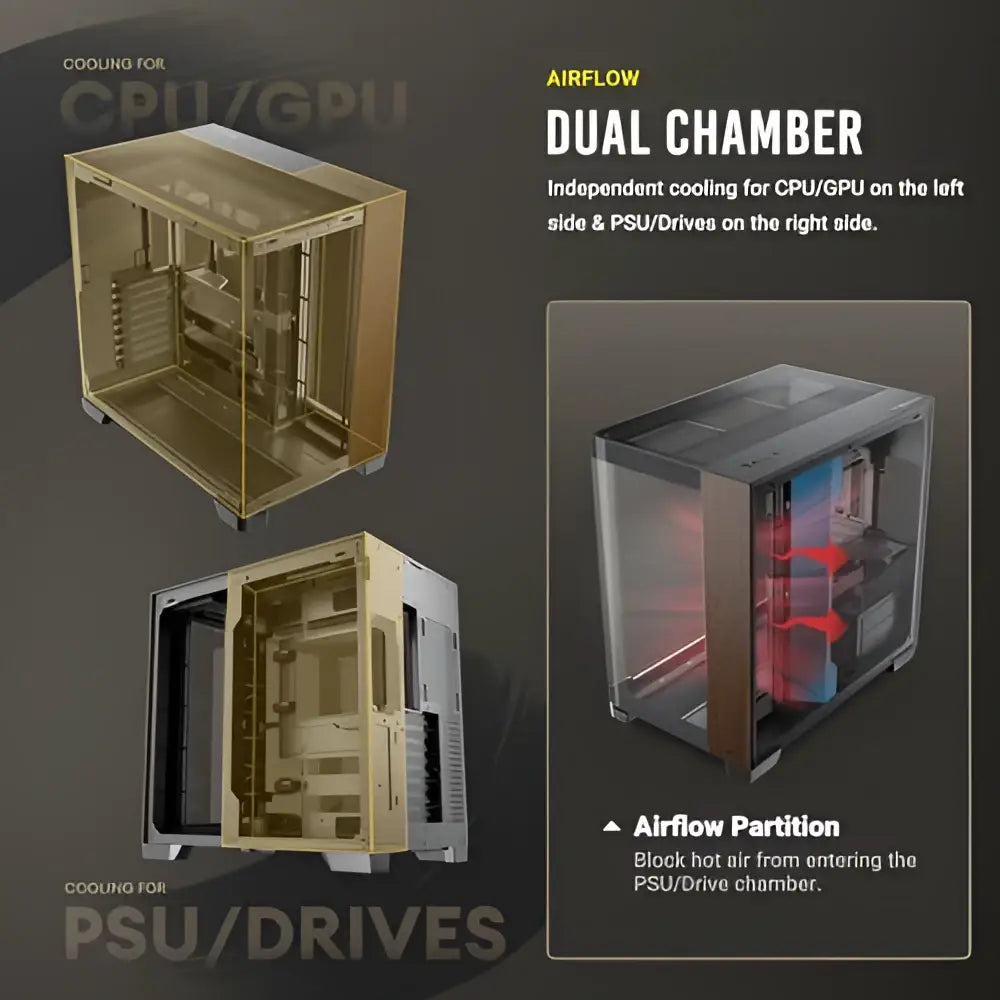 Antec C8 Curve Wood Full-Tower E-ATX PC Case - Personal Computer