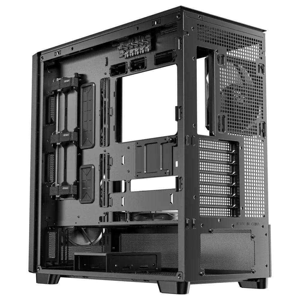 Antec Flux Wood 5 x PWM Fans Included High-Airflow Front Panel with Walnut PC Case - Computer Cases