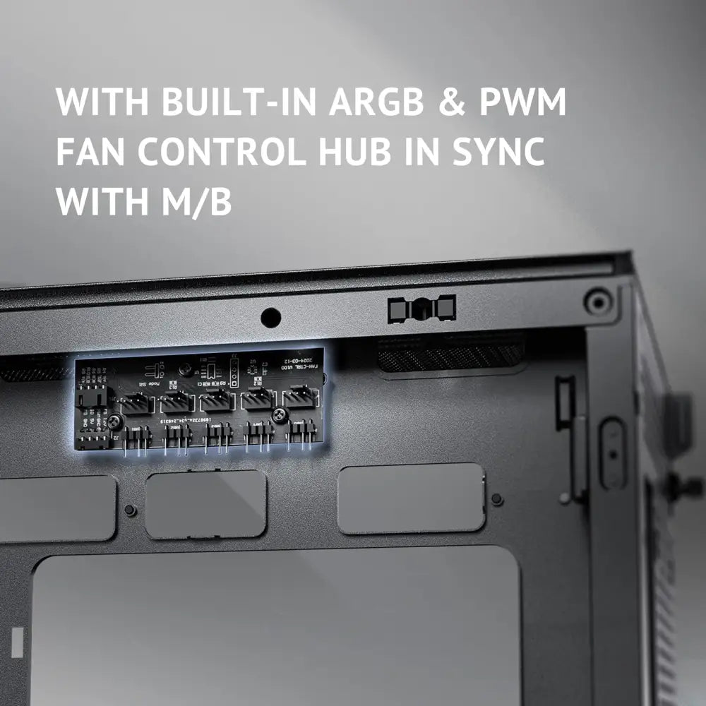 Antec Flux Wood 5 x PWM Fans Included High-Airflow Front Panel with Walnut PC Case - Computer Cases
