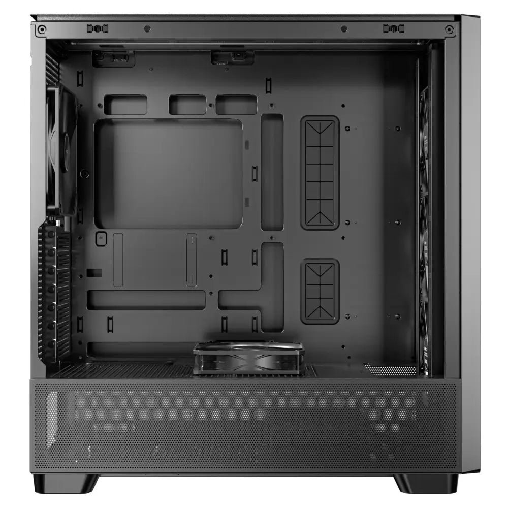 Antec Flux Wood 5 x PWM Fans Included High-Airflow Front Panel with Walnut PC Case - Computer Cases