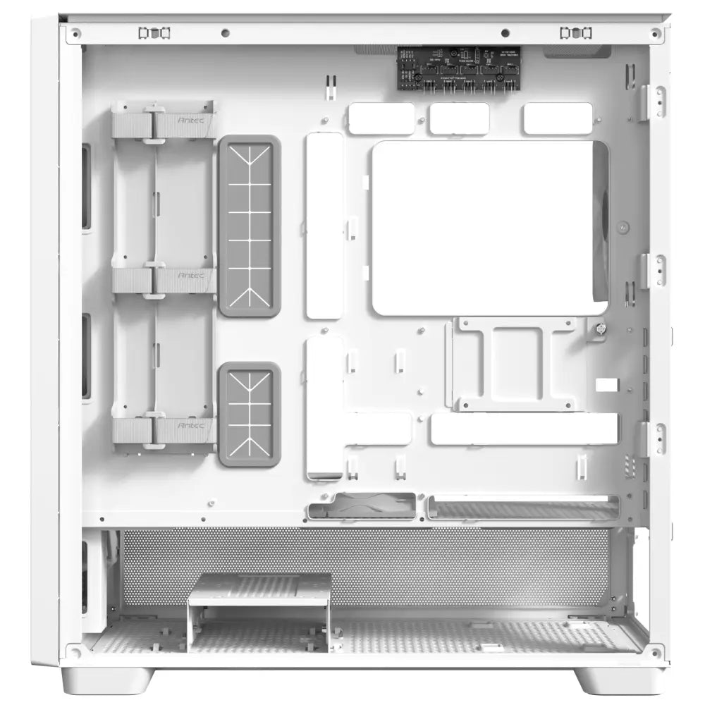 Antec Flux Wood White 5 x PWM Fans Included High-Airflow Front Panel with Birch PC Case - Computer Cases