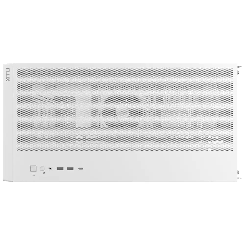 Antec Flux Wood White 5 x PWM Fans Included High-Airflow Front Panel with Birch PC Case - Computer Cases