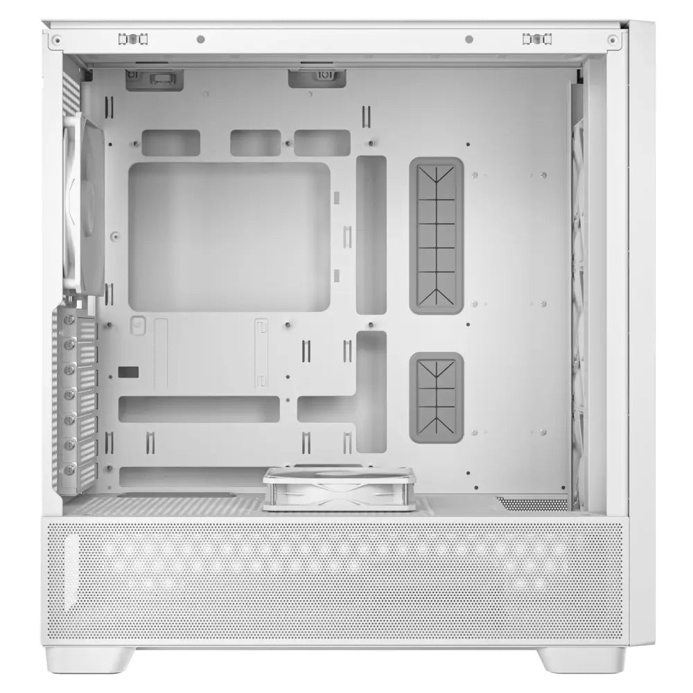 Antec Flux Wood White 5 x PWM Fans Included High-Airflow Front Panel with Birch PC Case - Computer Cases