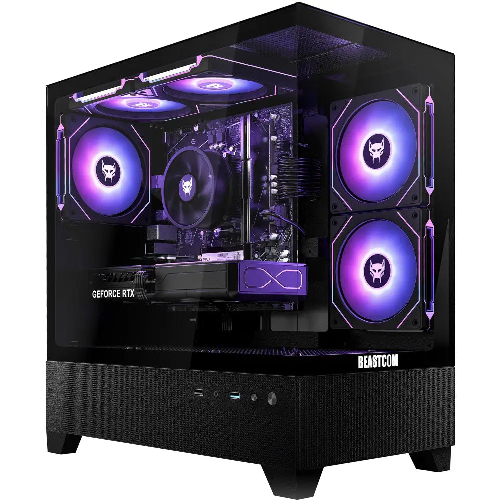 BEASTCOM Q5 Pro Gaming PC - AMD Ryzen 7 5700X (4.6GHz) | NVIDIA RTX 5070 Ti 16GB - Computer Build