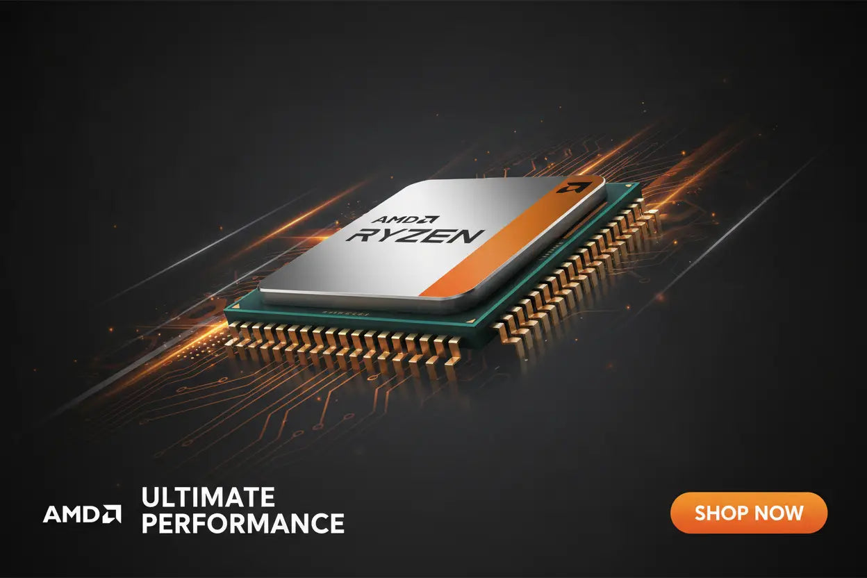 create a banner image for amd cpu