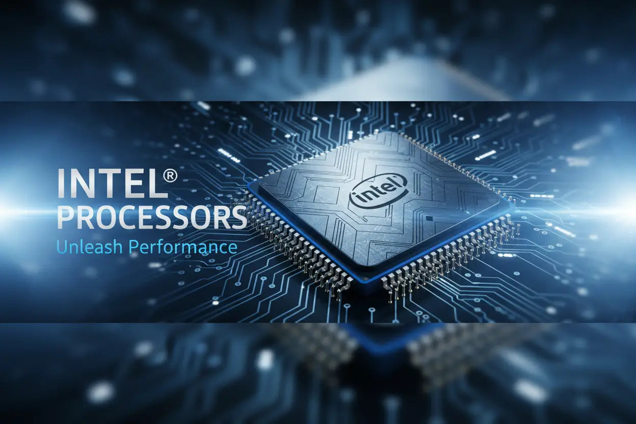 create a banner image for Intel Cpu