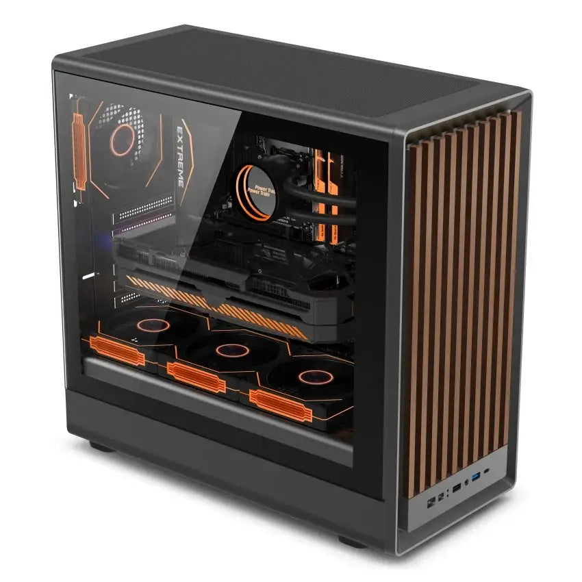 Factory Full Tower Atx Matx Mini Itx Computer Chassis Tempered Glass Type-C Gaming Pc Cabinet Case Cases & Towers