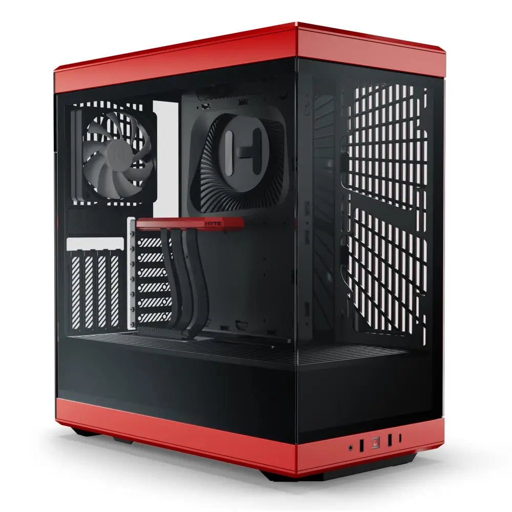 Hyte Y40 Modern Aesthetic Panoramic Tempered Glass Mid-Tower ATX Computer Gaming PC Case - Personal
