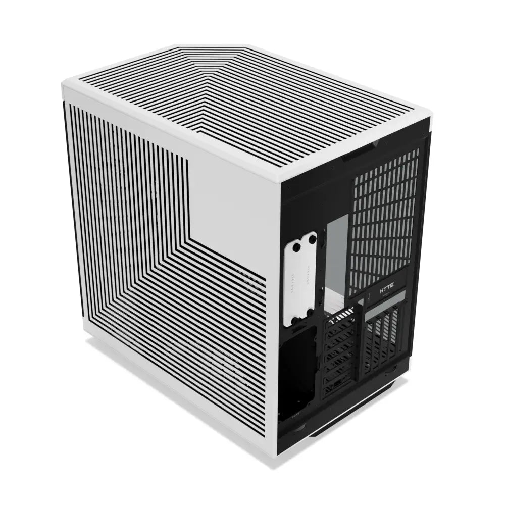 Hyte Y70 Touch Infinite Dual Chamber ATX Mid Tower Modern Aesthetic PC Case - Panda/White - Personal Computer