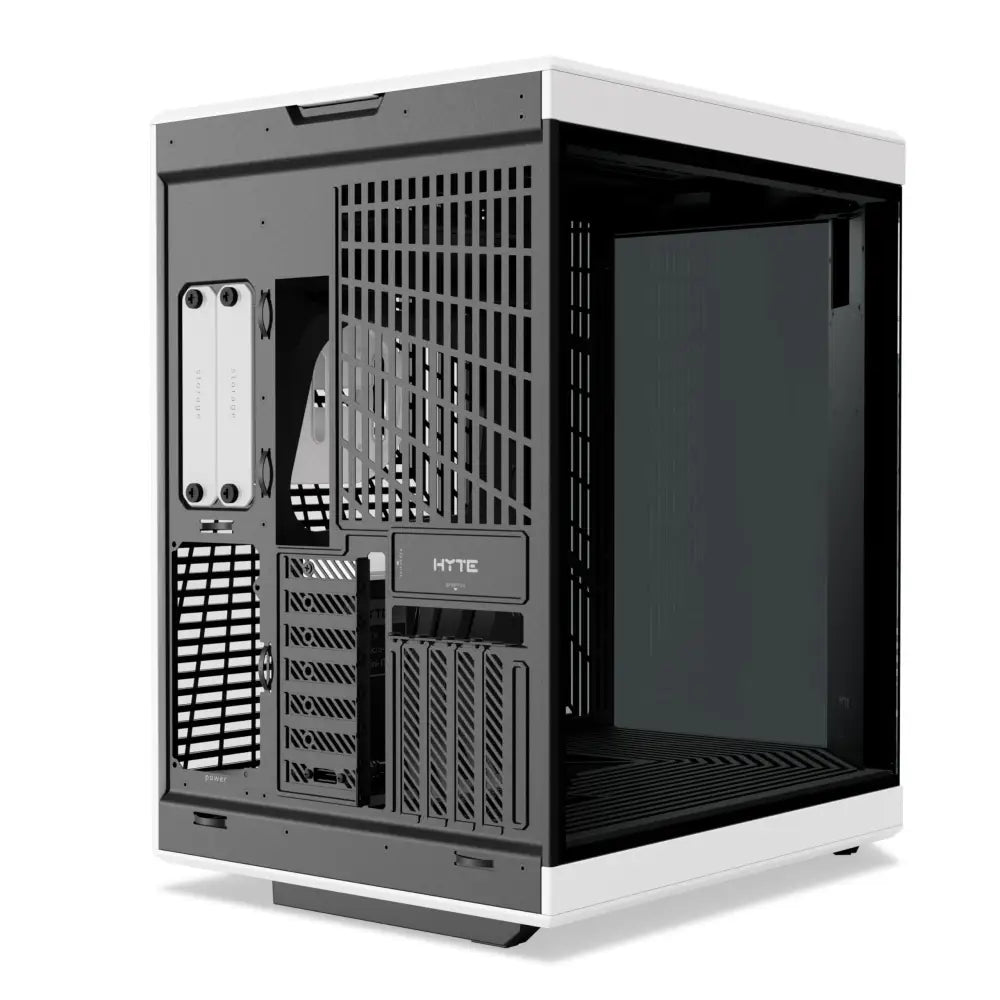 Hyte Y70 Touch Infinite Dual Chamber ATX Mid Tower Modern Aesthetic PC Case - Panda/White - Personal Computer