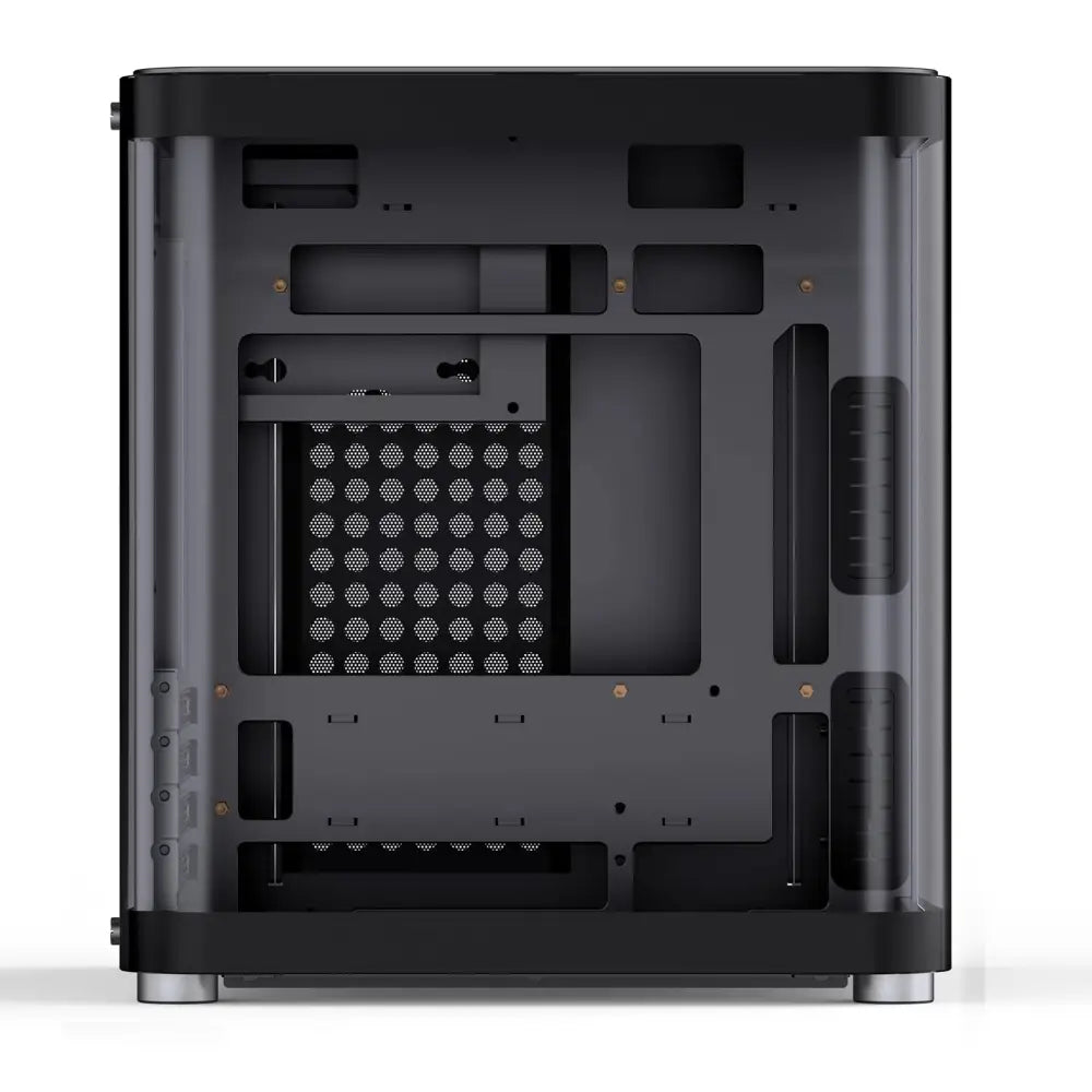 JONSBO TK-1 Black Micro ATX Mini Tower Computer CASE Hyperboloid Glass Design - Cases