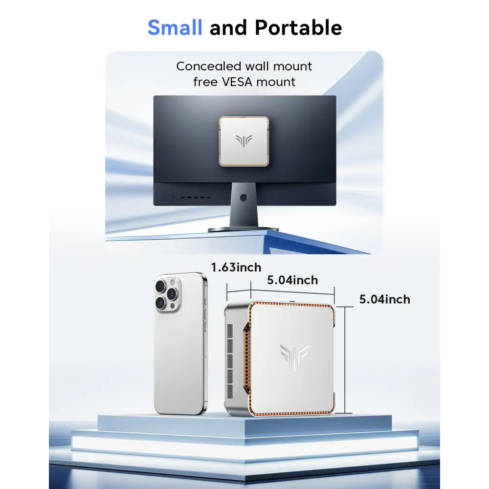KAMRUI Pinova P2 Mini PC 16GB RAM 512GB SSD AMD Ryzen 4300U - Personal Computer