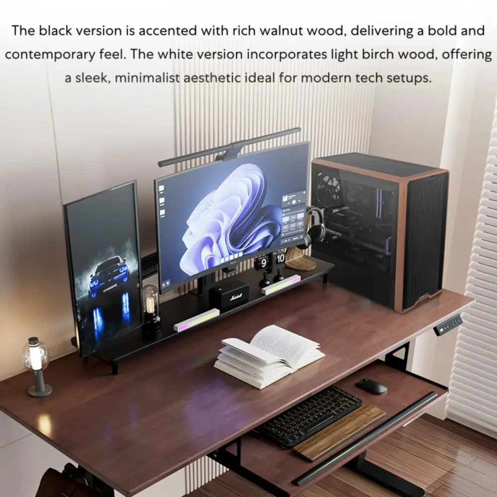 Lian Li LANCOOL 217 ATX Mid-Tower PC Case - Walnut Wood Accents - Personal Computer