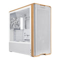 Lian Li LANCOOL 217 ATX Mid-Tower PC Case - White with Walnut Accents - Personal Computer