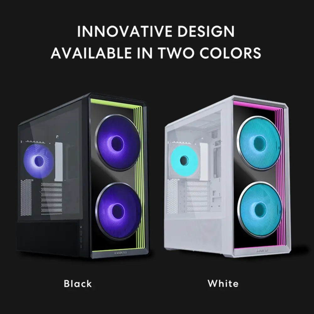 Lian Li LANCOOL 217 INF Infinity Mirror Computer Case Mid-Tower ATX PC - Personal