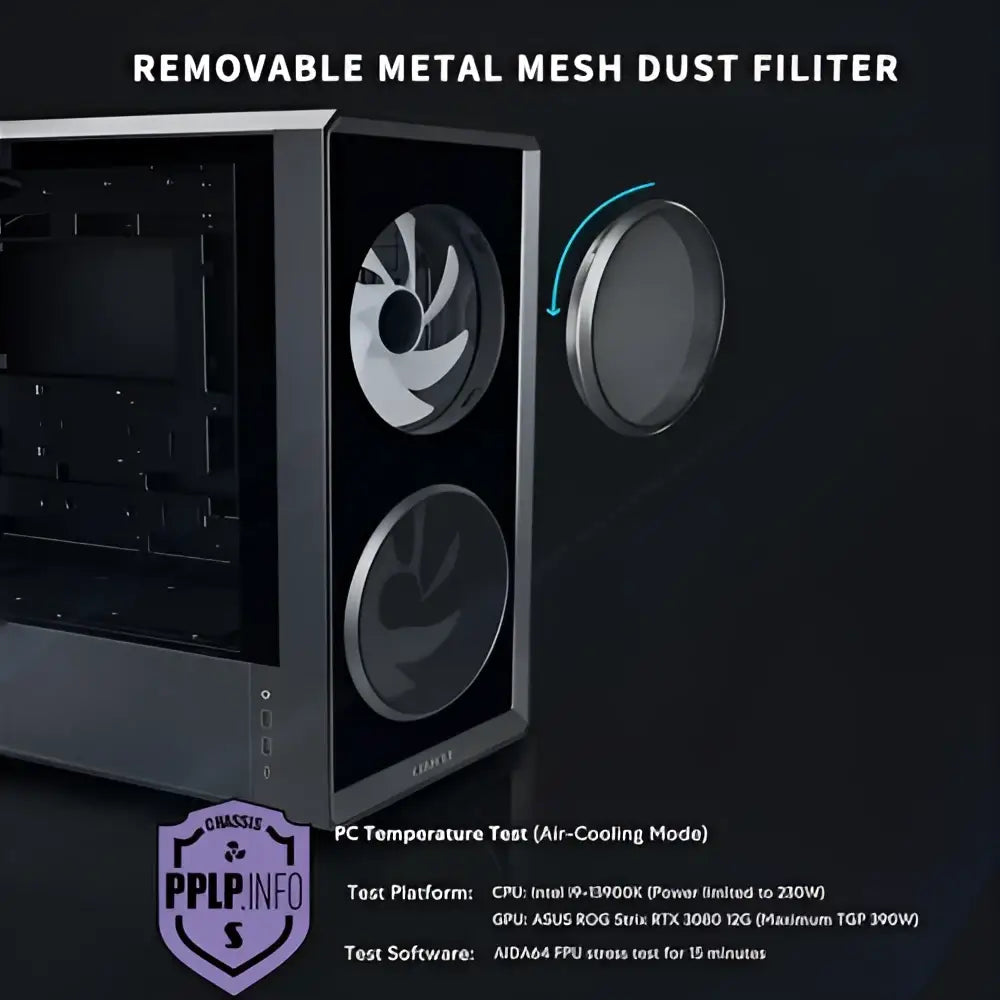 Lian Li LANCOOL 217 INF Infinity Mirror Computer Case Mid-Tower ATX PC - Personal