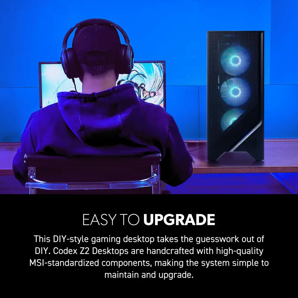 MSI Codex Z2 Gaming Desktop: AMD R7-8700F GeForce RTX 5070 32GB DDR5 2TB - Personal Computer