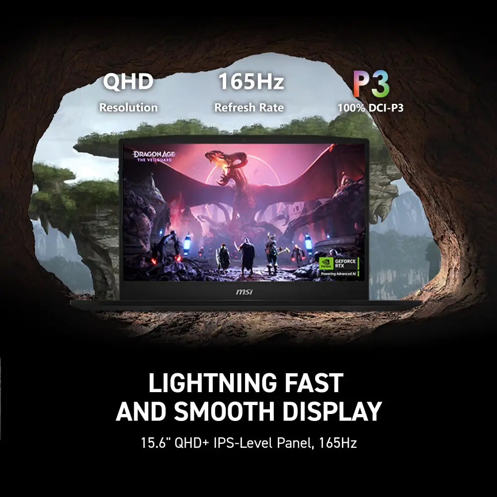 MSI Katana 15 HX 15.6” 165Hz QHD+ Gaming Laptop: Intel Core i9-14900HX NVIDIA Geforce RTX 5070 32GB DDR5 1TB NVMe SSD