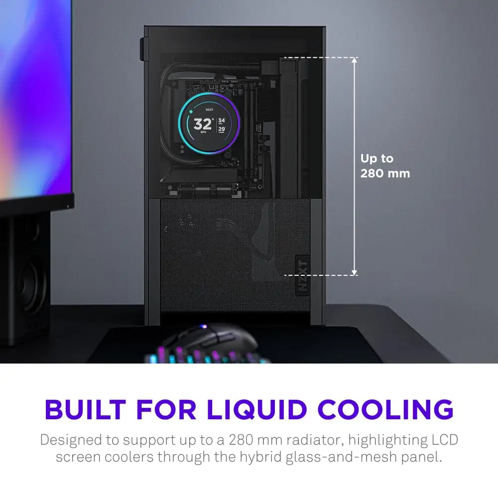 NZXT H2 Flow – Mini-ITX 20.7L High Airflow PC Case - Personal Computer