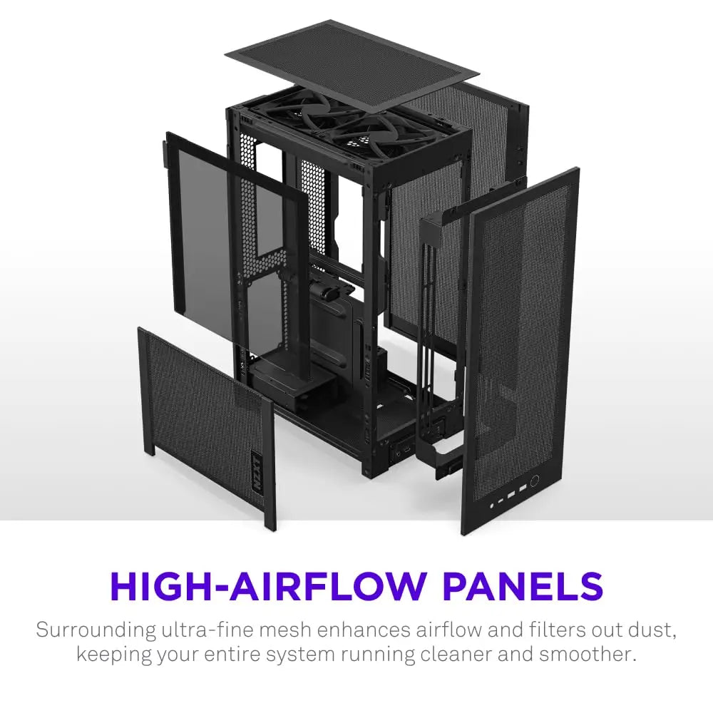 NZXT H2 Flow – Mini-ITX 20.7L High Airflow PC Case - Personal Computer