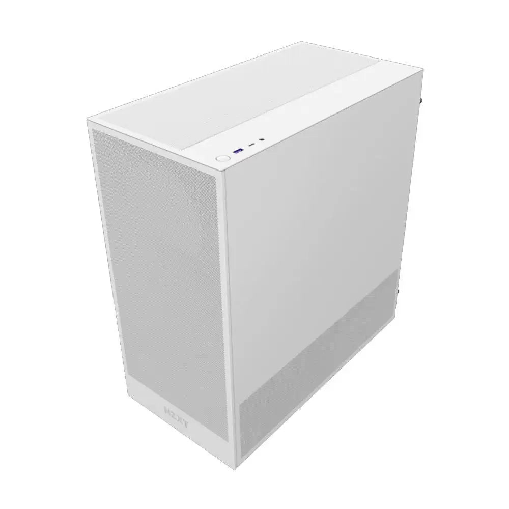 NZXT - H5 Flow 2024 Compact ATX Mid-Tower Airflow PC Case - White - Computer Cases