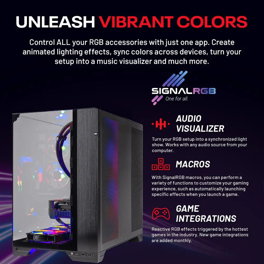 Skytech Gaming O11 Vision Desktop PC Ryzen 7 9800X3D 4.7 GHz AMD RX 9070XT 16GB - Personal Computer