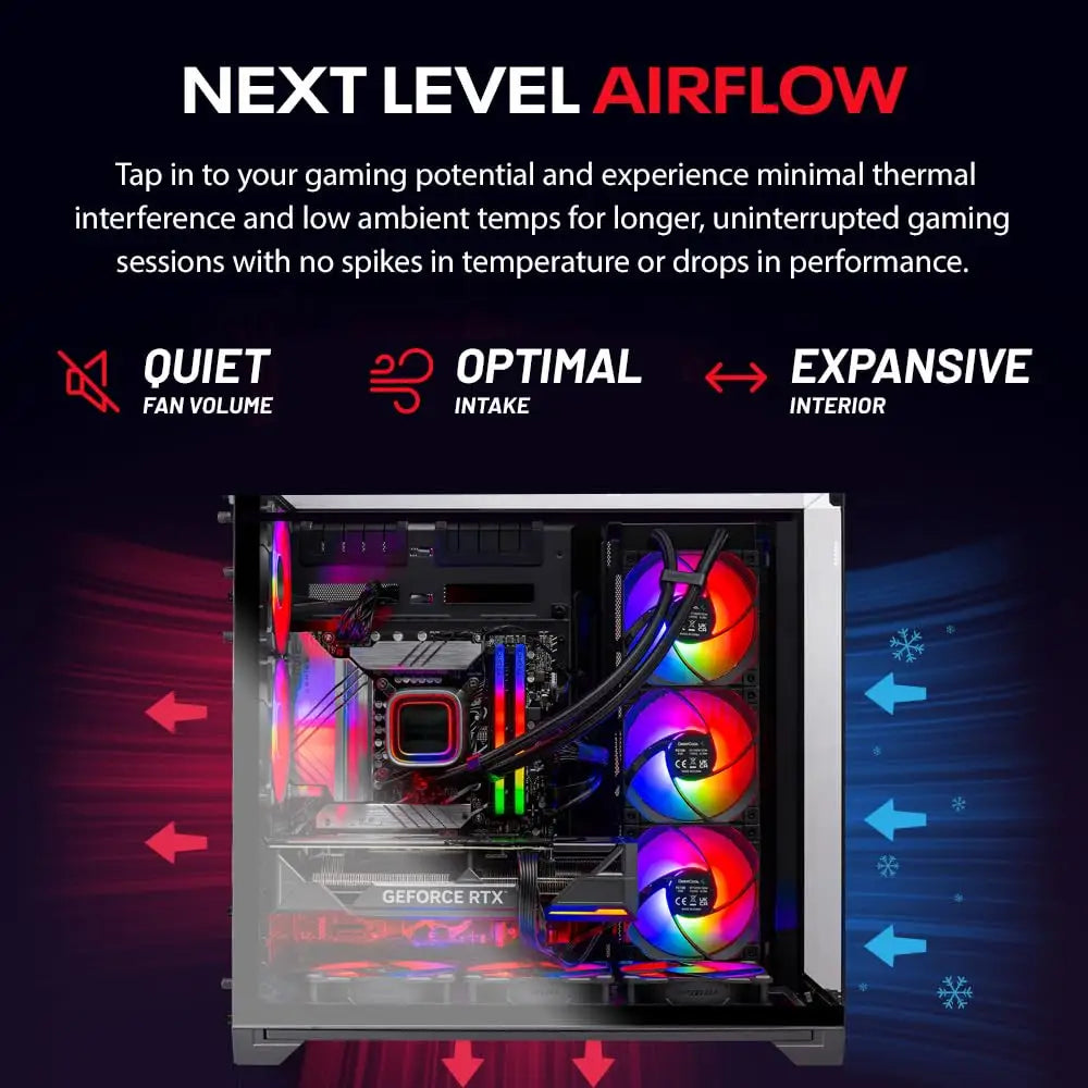 Skytech Gaming O11 Vision Desktop PC Ryzen 7 9800X3D 4.7 GHz AMD RX 9070XT 16GB - Personal Computer
