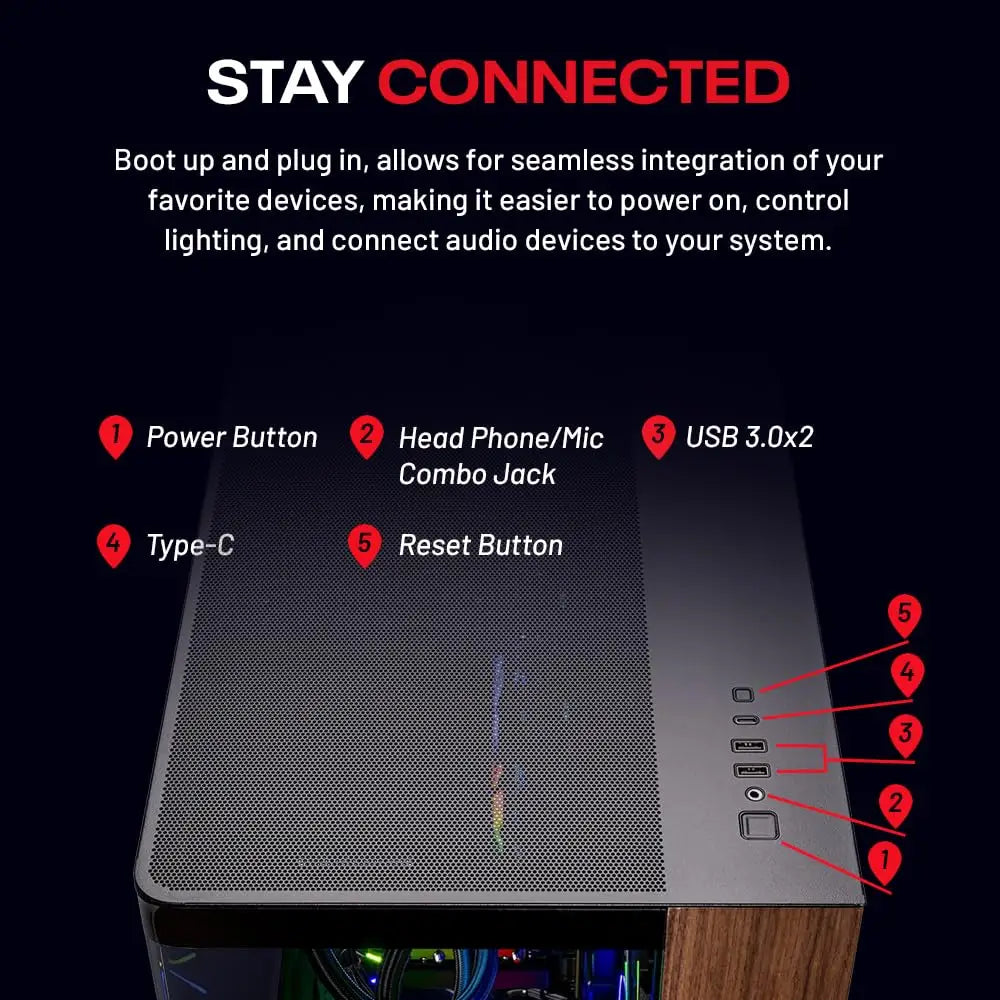 Skytech Gaming Prism 4 Desktop PC Ryzen 9 9950X3D 4.3 GHz (5.7GHz) NVIDIA RTX 5080 16GB