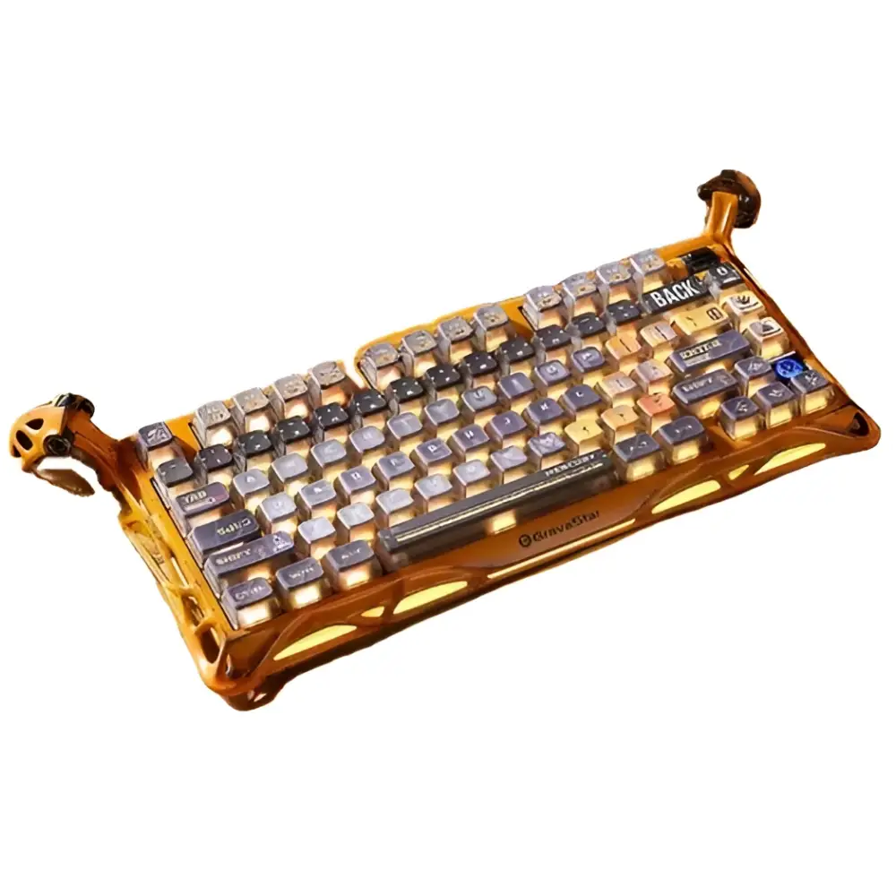 Wireless Mechanical Keyboard Gravastar K1 Pro Special Edition for Cyberpunk Gaming - Cyan Axis / English / Flagship