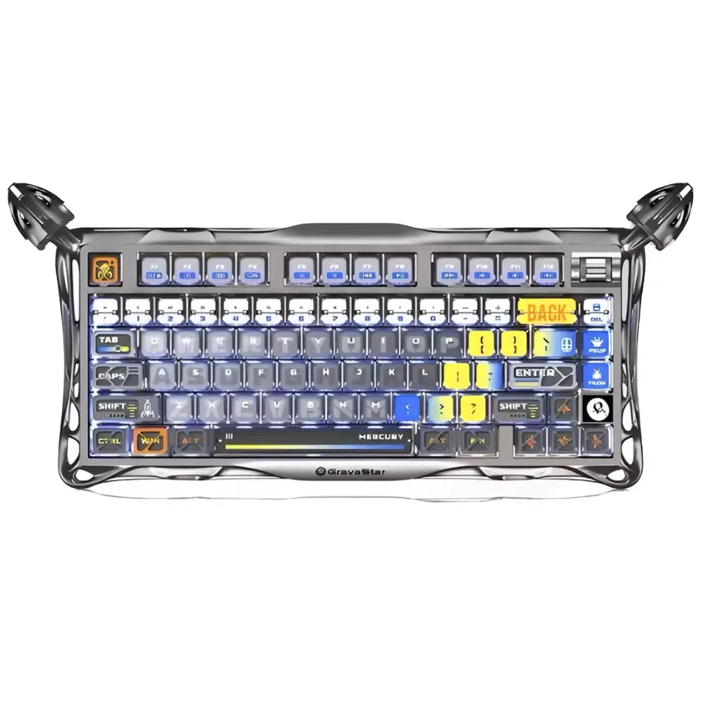 Wireless Mechanical Keyboard Gravastar K1 Pro Special Edition for Cyberpunk Gaming - Cyan Axis / English / Ultimate